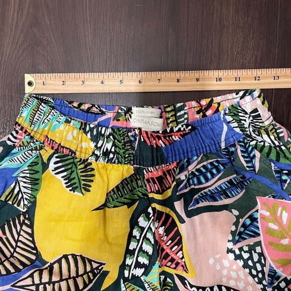 Cynthia Rowley Tropical/Floral 100% Linen Wide Leg Pants - Picture 6 of 8